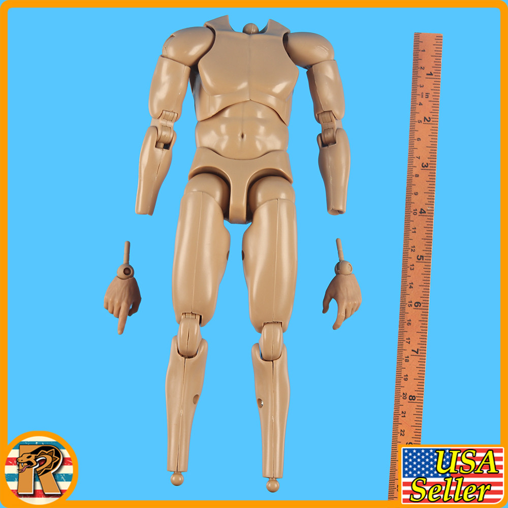 Vietnam Era Male - Nude Body w/ Hands - 1/6 Scale Part - DOECHI